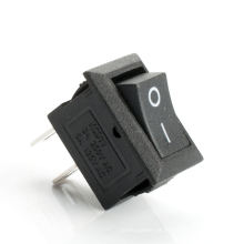 Mini interruptores Rocker AC 3A / 250V Square Black Spst on-off